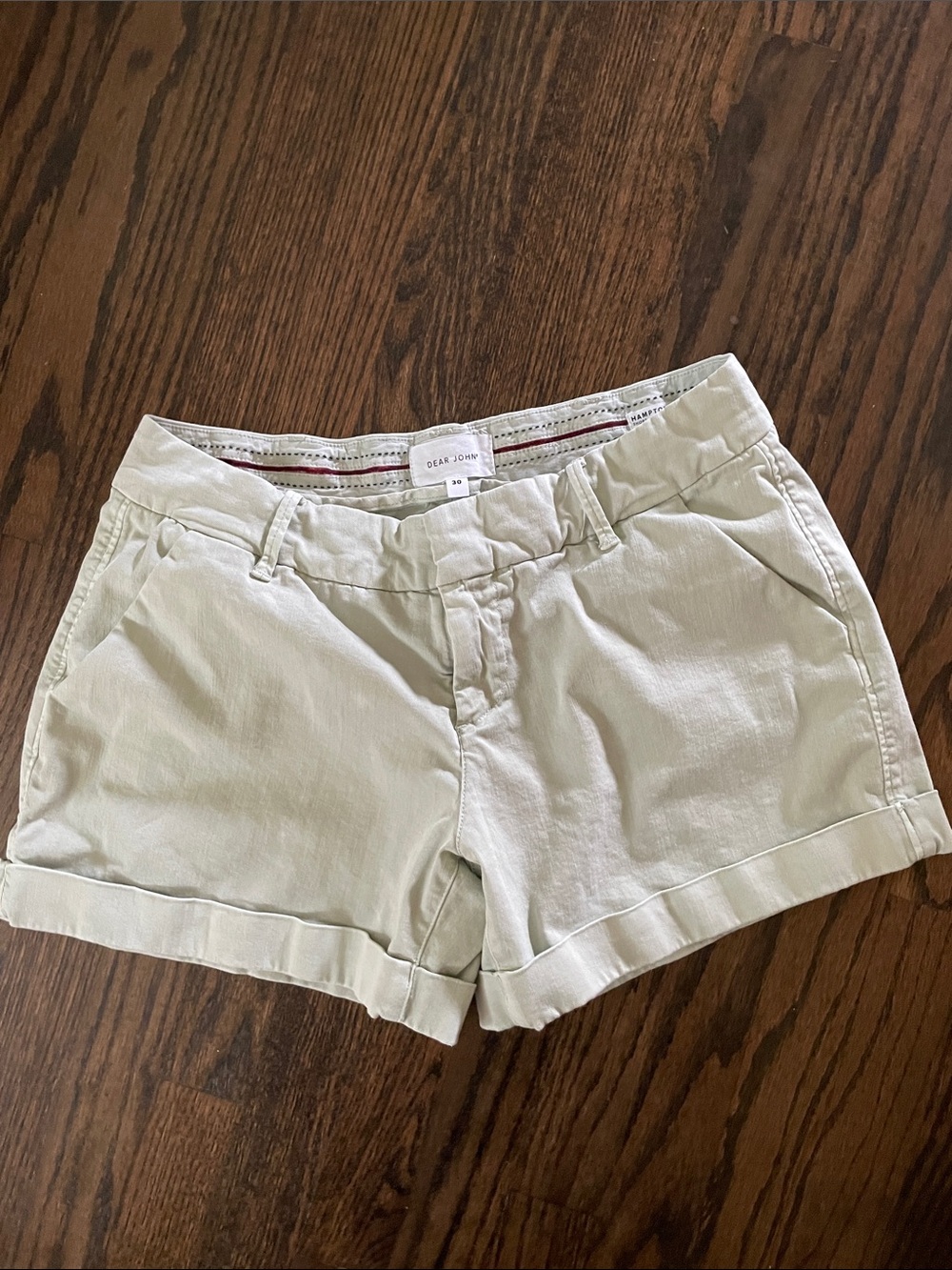 Dear John Women's Light Green Chino Bermuda Shorts